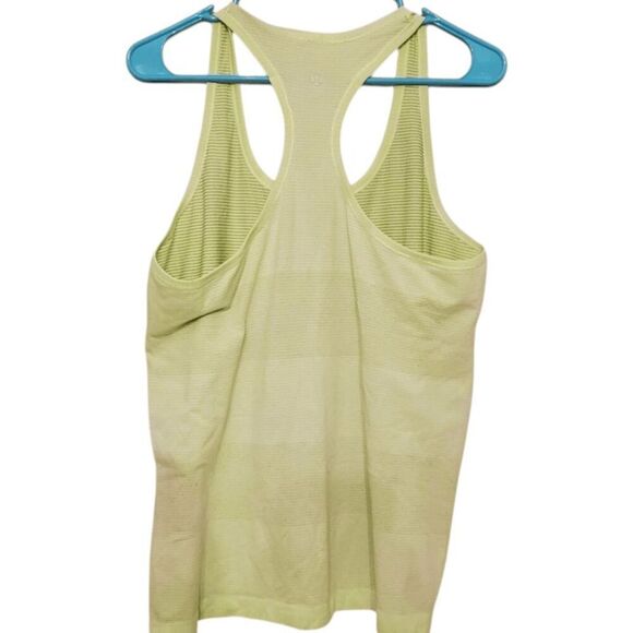LULULEMON ATHLETICA Run Swiftly Tech Razorback Tank 'Lime Green' Size 12 - Picture 3 of 3